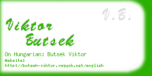 viktor butsek business card